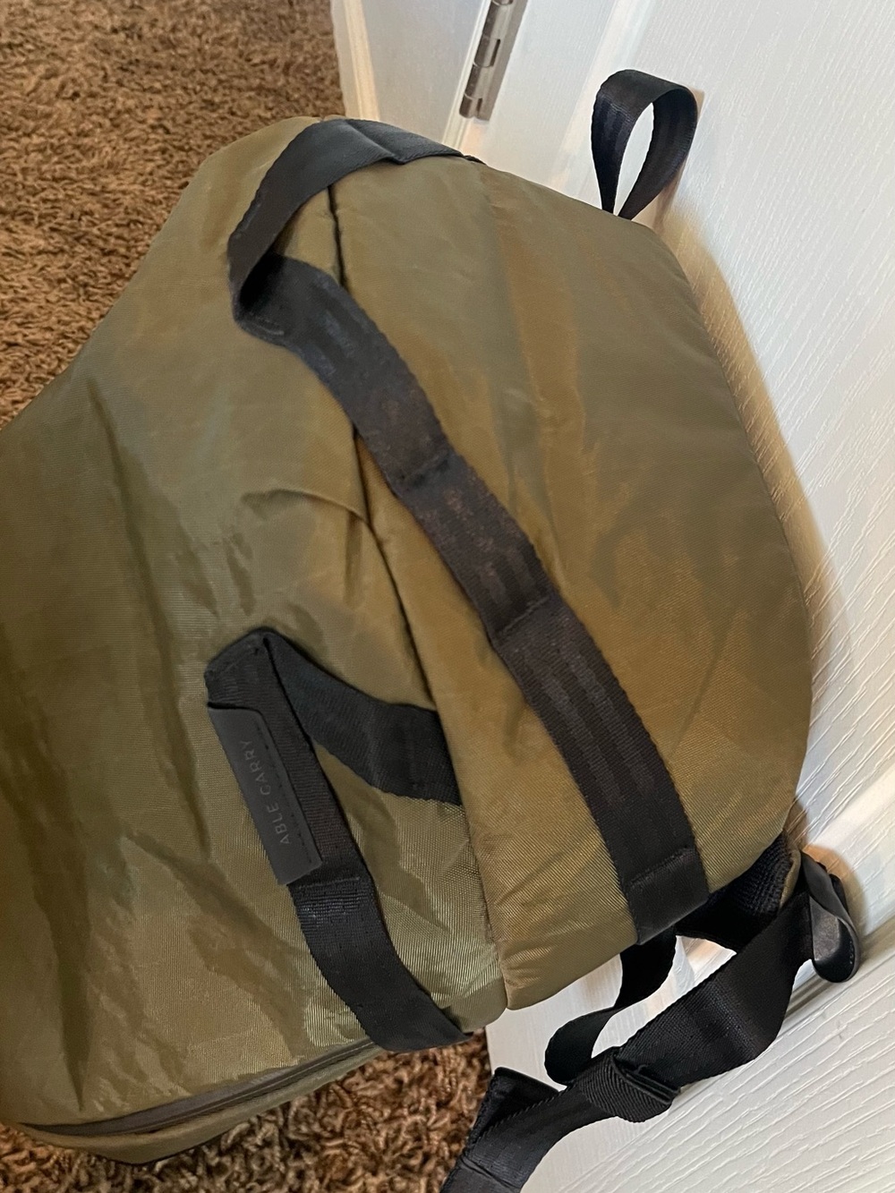 Able Carry Daily Plus backpack (21l) in x-pac olive green - Picture 5 of 5